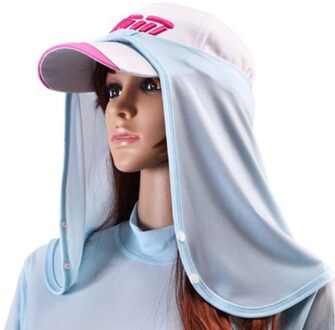 Golf Zonnebrandcrème Kraag Ijs Sjaal Ademend Golf Zonnebrandcrème Maskers Koel En Ademend 360 Graden Zon Kraag Mannen En vrouwen Blauw