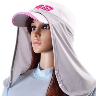 Golf Zonnebrandcrème Kraag Ijs Sjaal Ademend Golf Zonnebrandcrème Maskers Koel En Ademend 360 Graden Zon Kraag Mannen En vrouwen Grijs