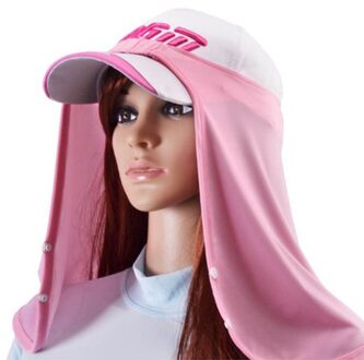 Golf Zonnebrandcrème Kraag Ijs Sjaal Ademend Golf Zonnebrandcrème Maskers Koel En Ademend 360 Graden Zon Kraag Mannen En vrouwen Roze