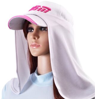 Golf Zonnebrandcrème Kraag Ijs Sjaal Ademend Golf Zonnebrandcrème Maskers Koel En Ademend 360 Graden Zon Kraag Mannen En vrouwen wit