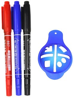 Golfbal Line Liners Letters Template Tekening Marker Golfbal Alignment Tool Accessoire blauw