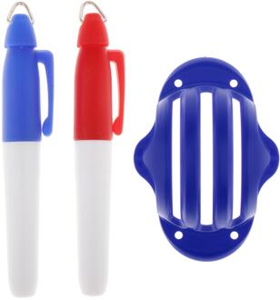 Golfbal Liner Tekening Alignment Putting Tool Kit 3-Lijn Golfbal Marker Pennen blauw