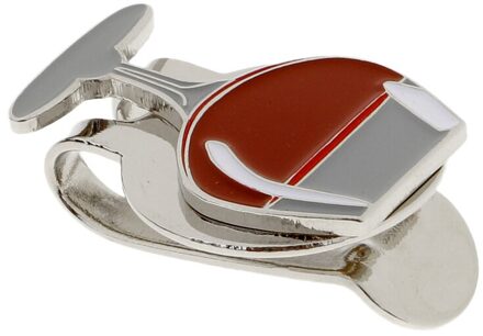 Golfbal Marker Mini Golf Hoed Clip Met Magnetische Afneembare Draagbare Afneembare Legering Bal Accessoires rood