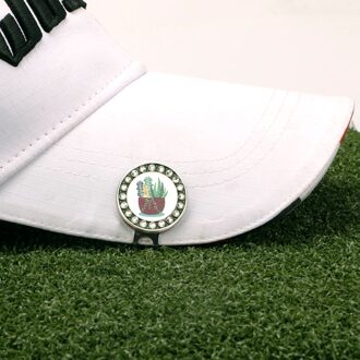 Golfbal Markers Vrouwen Mannen Hoed Clip Positie Mark Teken Club Golfer Aanwezig Verwijderbare Hecht Aandenken Training Aids Golfbal