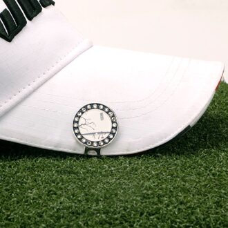 Golfbal Markers Vrouwen Mannen Hoed Clip Positie Mark Teken Club Golfer Aanwezig Verwijderbare Hecht Aandenken Training Aids Golfbal