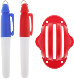 Golfbal Uitlijning Liner Marker Lijn Markering Pennen Template Draw Stencil Gereedschap Putter Rechte Lijnen Uitlijning Markering Tool Pen roze
