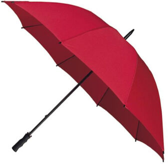 golfparaplu Windproof handopening 130 cm rood