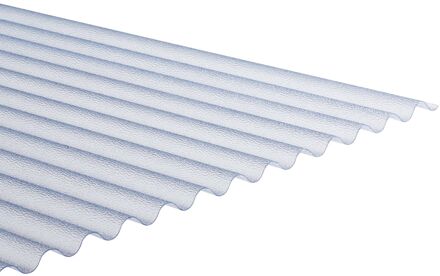 Golfplaat 32/09 - Pvc - Transparant - Structuur - 153x66cm