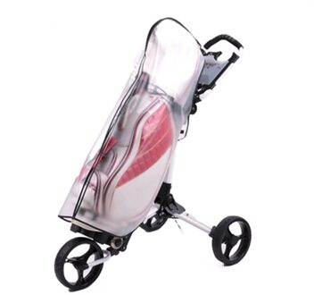 Golftas Regenhoes Pvc Transparante Waterdichte Bal Poncho Zak Poncho Golfuitrusting