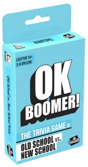 Goliath OK Boomer! - pocket versie - kaartspel - the trivia game of old school vs. new school - Goliath - eco friendly