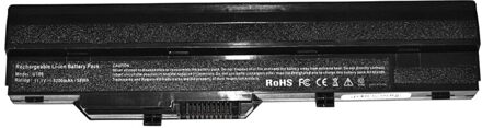 Golooloo 6Cell Laptop Batterij Voor Msi U100W-085NL U100X Wind MS-N011 Wind U100 U100X U90 U90X BTY-S11 BTY-S12 TX2-RTL8187SE zwart
