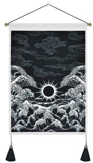 Golven En Wind Schilderijen Nordic Thuis Ins Decoratieve Wandtapijten Woonkamer Wandtapijten Zacht En Duurzaam 1Pc Q0226-1A