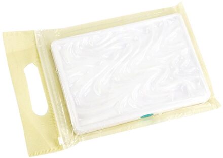 Golvend Imitatie Keramische Paletten Vierkante Aquarel Te Schoon Paletten Lade Voor Kunstenaar Aquarel Gouache Schilderij Kleuring