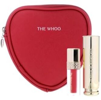 Gongjinhyang Mi Glow Lip Balm Set Special Edition - 2 Colors Red