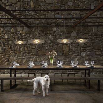 Gonzaga LED hanglamp, Ø 42 cm, wit