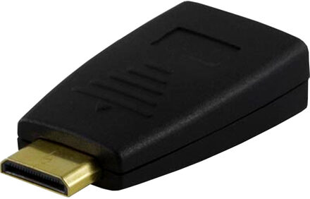 Goobay 68841 tussenstuk voor kabels 19-pin mini HDMI M 19-pin HDMI FM Zwart