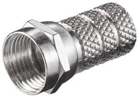 Goobay Aufdreh-F-stekker Kabeldiameter: 5.2 mm Goobay