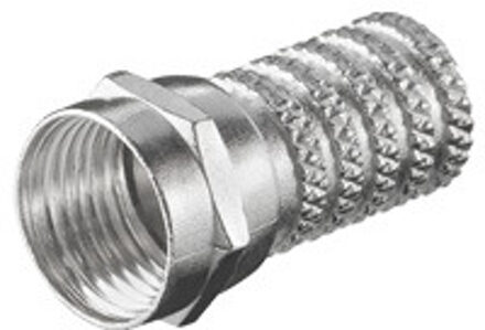 Goobay Aufdreh-F-stekker Kabeldiameter: 6 mm Goobay