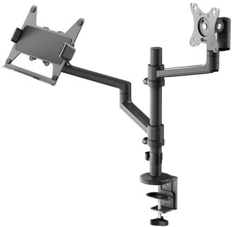 Goobay Deluxe Monitor Mount met Laptop Arm, 17 tot 32 inch Monitorarm