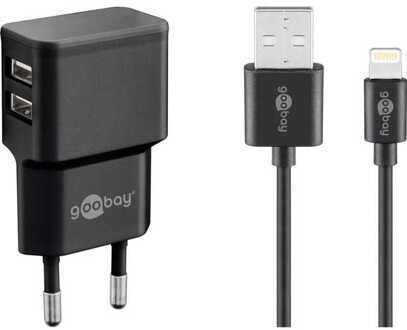 Goobay Dual Apple Lightning Charger Set (12 W) Oplader