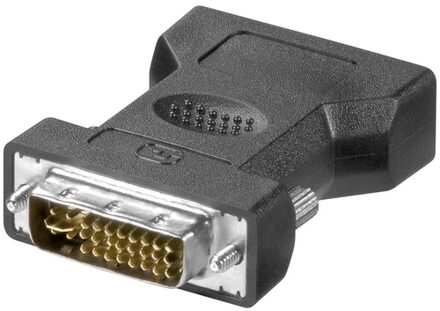 Goobay DVI-I M / VGA F DVI-I 12+5 D-Sub Zwart