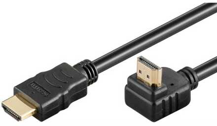 Goobay High Speed HDMI kabel 90° met Ethernet (4K@60Hz), 5 meter Kabel