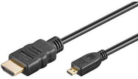 Goobay High-speed HDMI™-kabel met Ethernet (Micro, 4K @ 60 Hz)