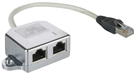 Goobay Kabelsplitter RJ45 Cat.5 F/UTP T-Adapter