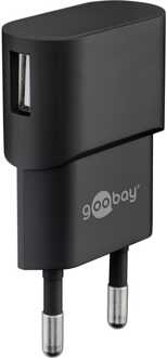 Goobay Micro-USB voeding compleet - Micro-USB oplader - USB 2.0 micro stekker - 1m - 3000mA - 15 Watt - 5V - Zwart