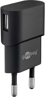Goobay Micro-USB voeding compleet - Micro-USB oplader - USB 2.0 micro stekker Zwart