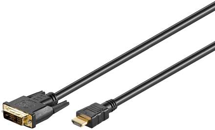 Goobay MMK 630-150 G 1.5m (HDMI-DVI) 1,5 m DVI-D Zwart