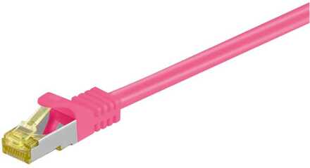 Goobay Patchkabel RJ-45 S/FTP met Cat.7 Roze