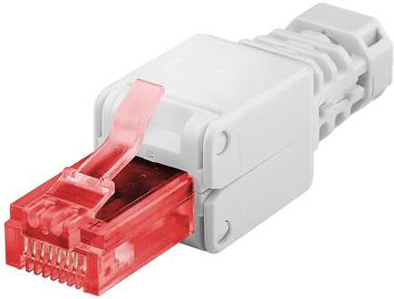 Goobay Transmedia RJ45 toolless connector voor U/UTP CAT6 netwerkkabel - per stuk