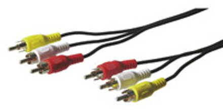 Goobay Tulp composiet audio video kabel - 2 meter
