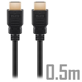 Goobay Ultra High Speed HDMI 2.1 8K Kabel - 0,5m - Zwart