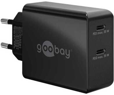 Goobay USB-C PD Dual snellader (36 W) Oplader