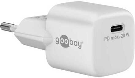 Goobay USB-C PD GaN snellader Nano (20 W) Oplader