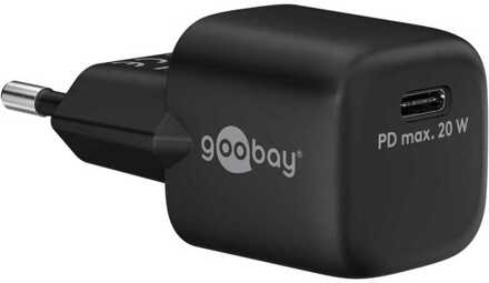 Goobay USB-C PD GaN snellader Nano (20 W) Oplader