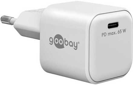 Goobay USB-C PD GaN snellader Nano (65 W) Oplader