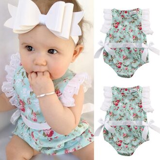 Goocheer Baby Body Kids Baby Meisje Zomer Kleding Kant Bloemen Katoen Bodysuit Jumpsuit Outfits 6m