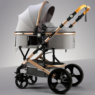Good High landscape stroller can sit reclining stroller lightweight folding shock absorber 2 in 1 baby pram belecoo