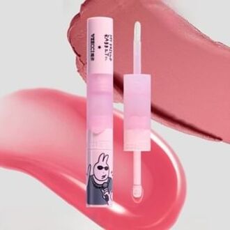 Good Luck Rabbit Dual-Ended Lip Glaze My Friend Rabbit Limited Edition - 6 Colors F06 Hawthorn - 4g