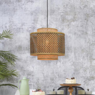 GOOD&MOJO Bhutan Hanglamp S Bruin, Zwart