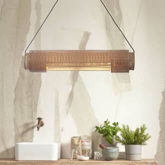 GOOD&MOJO Hanglamp Bhutan - Bamboe - 85x15x15cm Bruin