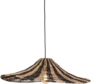 GOOD&MOJO Hanglamp Cuzco dia.65cm, zwart/naturel