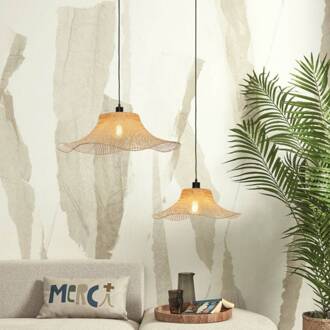 GOOD&MOJO Hanglamp Ibiza - Bamboe - 50x50x15cm Bruin