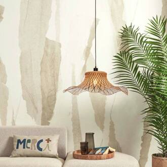 GOOD&MOJO Hanglamp Ibiza - Bamboe|Zwart - 65x65x20cm Bruin