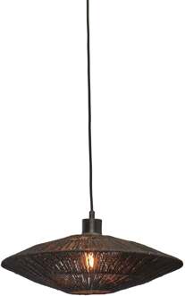 GOOD&MOJO Hanglamp Iguazu - Jute Zwart - Ø40x12cm