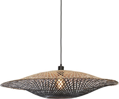 GOOD&MOJO Hanglamp Kalimantan - Bamboe|Zwart - Ø87cm