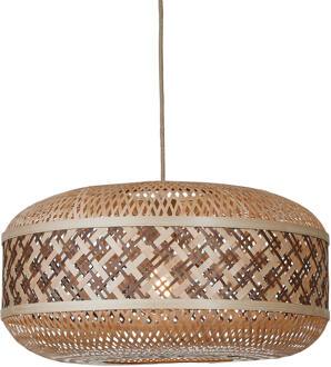 GOOD&MOJO Hanglamp Langkawi bamboe/rond kap  ø50xh.25cm nat/br.